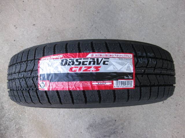 送料込!TOYO オブザーブ GIZ3 155/65R14 新品 と スズキ純正 中古アルミホイール 4本セット 即納 スペーシア ワゴンR アルト スズキ車_画像2