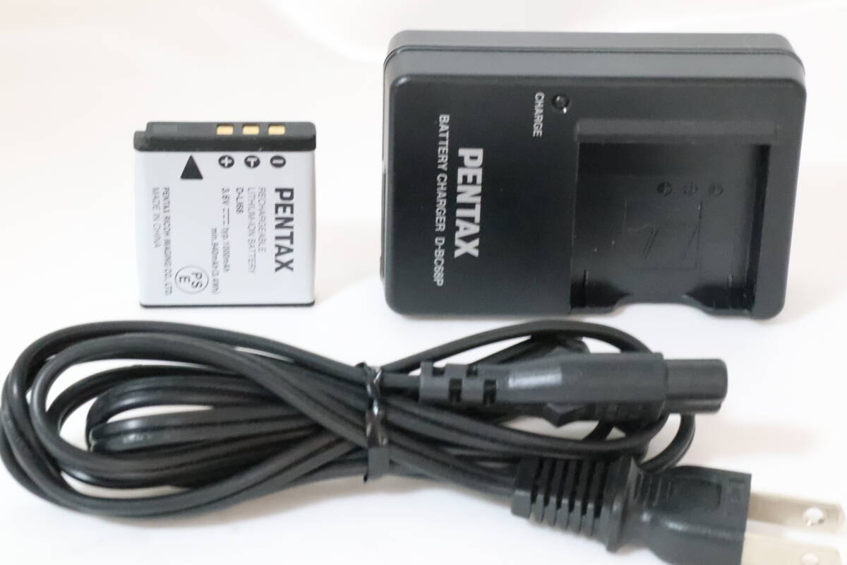 送料無(wú)料 PENTAX ペンタックス 充電器 バッテリーチャージャ= D-BC68P & バッテリー D-LI68 ＃9836
