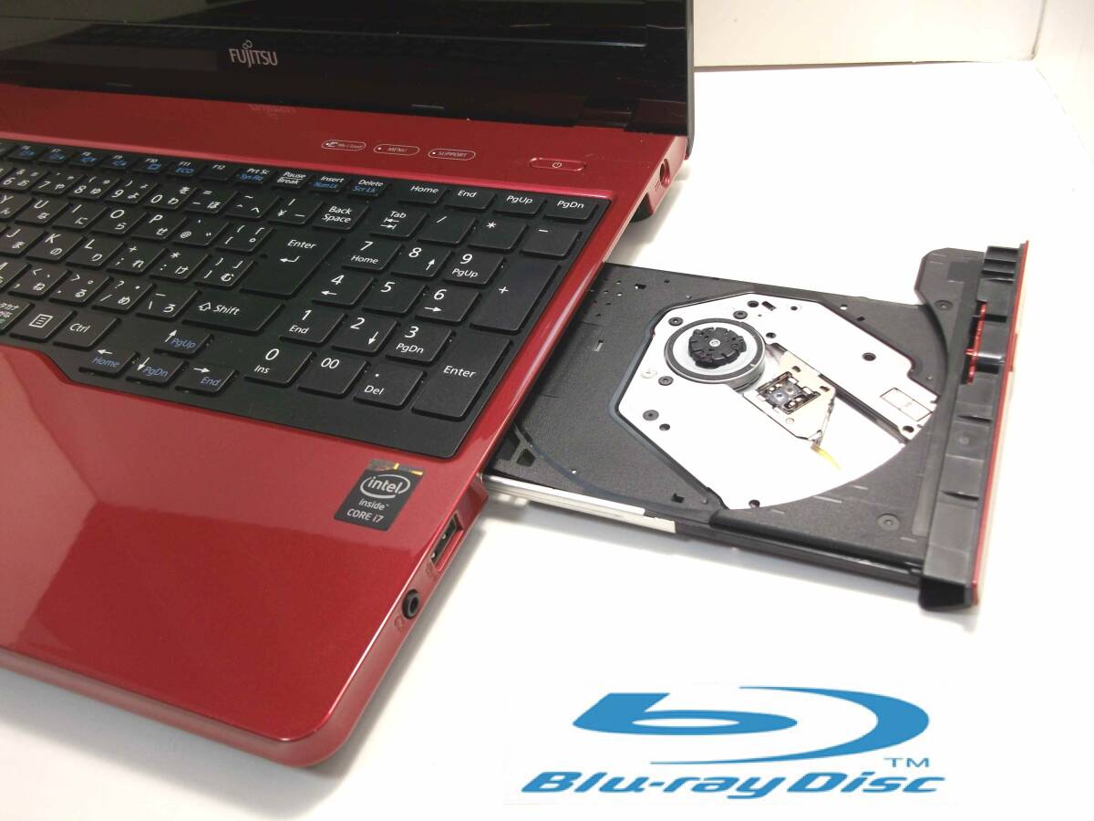 【最強(qiáng) ハイエンド i7 4722HQ】富士通 LIFEBOOK☆i7 最大3.40GHz☆新品SSD512GB メモリ16GB☆最新Windows11☆使用感少美品 ルビーレッド?
