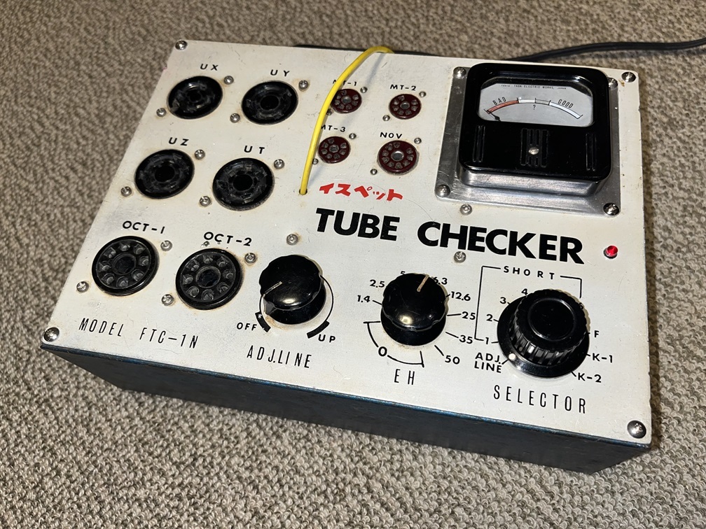 真空管試験機　イスペット TUBE CHECKER　MODEL FTC-1N (ジャンク扱い）_画像1