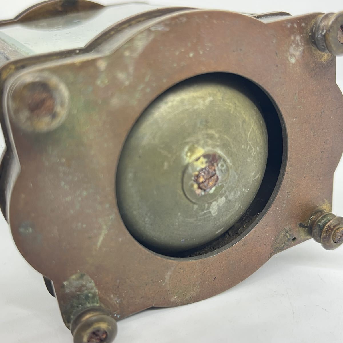 19世紀 アンティーク 置時計 ゼンマイ ゼンマイ式 コレクション フランス製面取りガラス 手巻き_画像6