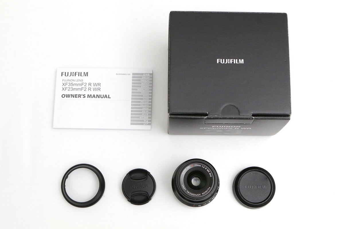 【全額返金保証】良品｜富士フイルム フジノンレンズ XF23mmF2 R WR [ブラック] CA01-B3083-2N3_画像2