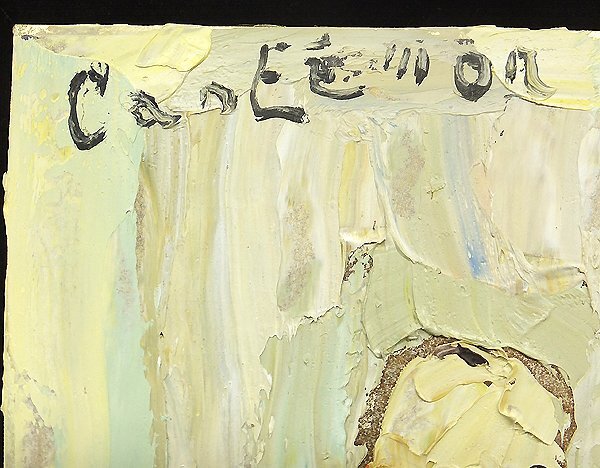 【GLC】朝井閑右衛門 「人形」 ◆東美鑑定付・銀地に油彩3号 国際形象展同人 物故巨匠 逸品!_画像3