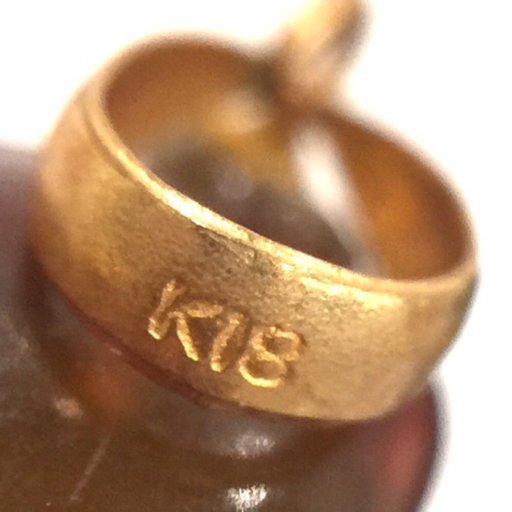 1円 琥珀 コハク ペンダントトップ 金具 K18 含む ネックレス イヤリング 他 アクセサリー 総重量約0.87kg A20715_画像8