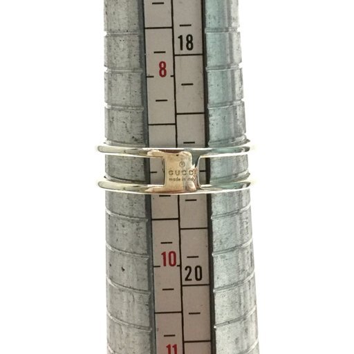 新品同様 グッチ 298036-J8400/8106/21 インターロッキング Gリング アクセサリー #21 19号 重量約2.4g 未使用品 UE_画像9