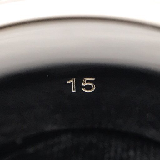 新品同様 グッチ 163179-J8400/8106/15 Ag925 ロゴリング 指輪 アクセサリー #15 約14号 ユニセックス 未使用品 UE_画像7