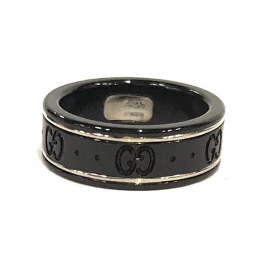 新品同様 グッチ 225985-I19A1/8061/13 750 K18 GGアイコンリング 指輪＃13 アクセサリー 付属品あり GUCCI UE_画像3