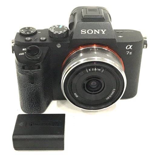 SONY α7II ILCE-7M2 SEL16F28 ミラーレス一眼カメラ レンズ 動作確認済 C08281122-1_画像1