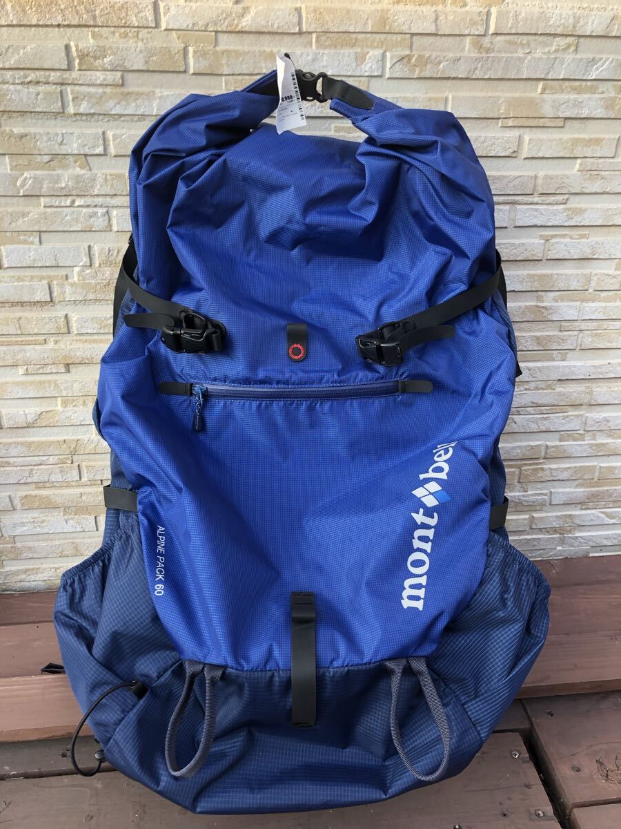 モンベル mont-bell アルパインパック60 登山 リュック旧型、美品_画像1