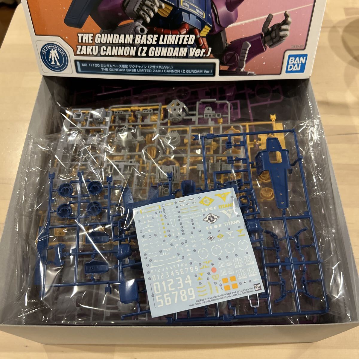 未組立 MG 1/100 MS-06K ザクキャノン (ZガンダムVer.) ガンダムベース限定 ガンプラ_画像2