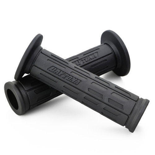 DAYTONA グリップ GRIPPY GRIP GG-D-TAPERD-SP エンド貫通 φ22.2用 全長122mm ブラック/ブラック 25170 バイク_画像1