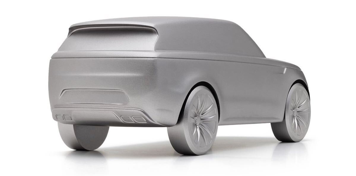 新品未使用箱入 RANGE ROVER SPORT (アルミニウム彫刻モデル)ボラスコグレー レンジローバースポーツ 定価 ¥69,300 最高級 ミニカー_画像4