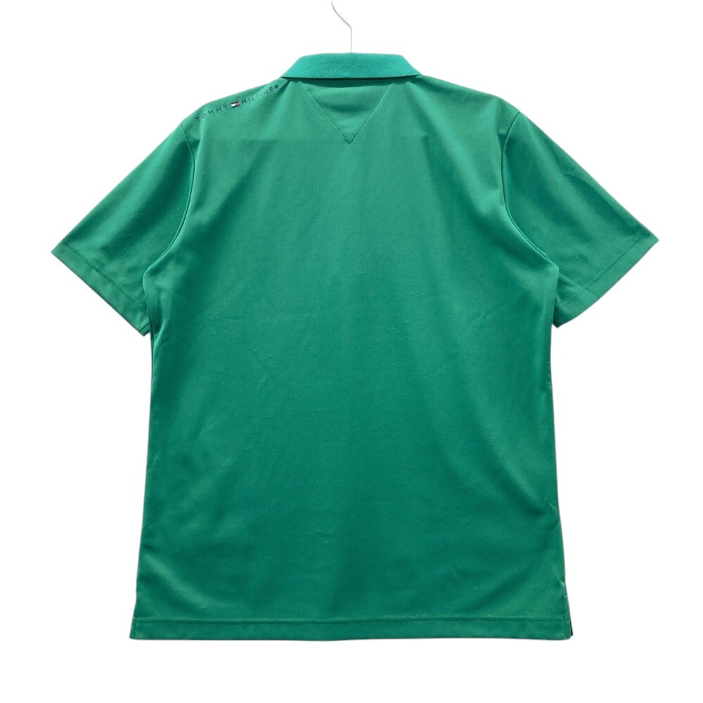 TOMMY HILFIGER GOLF トミー ヒルフィガーゴルフ 半袖ポロシャツ グリーン系 L [240101534204] ゴルフウェア メンズ_画像2