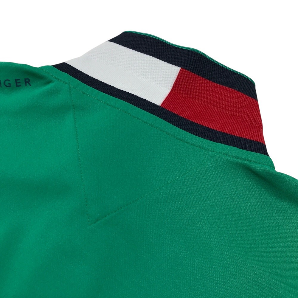 TOMMY HILFIGER GOLF トミー ヒルフィガーゴルフ 半袖ポロシャツ グリーン系 L [240101534204] ゴルフウェア メンズ_画像4