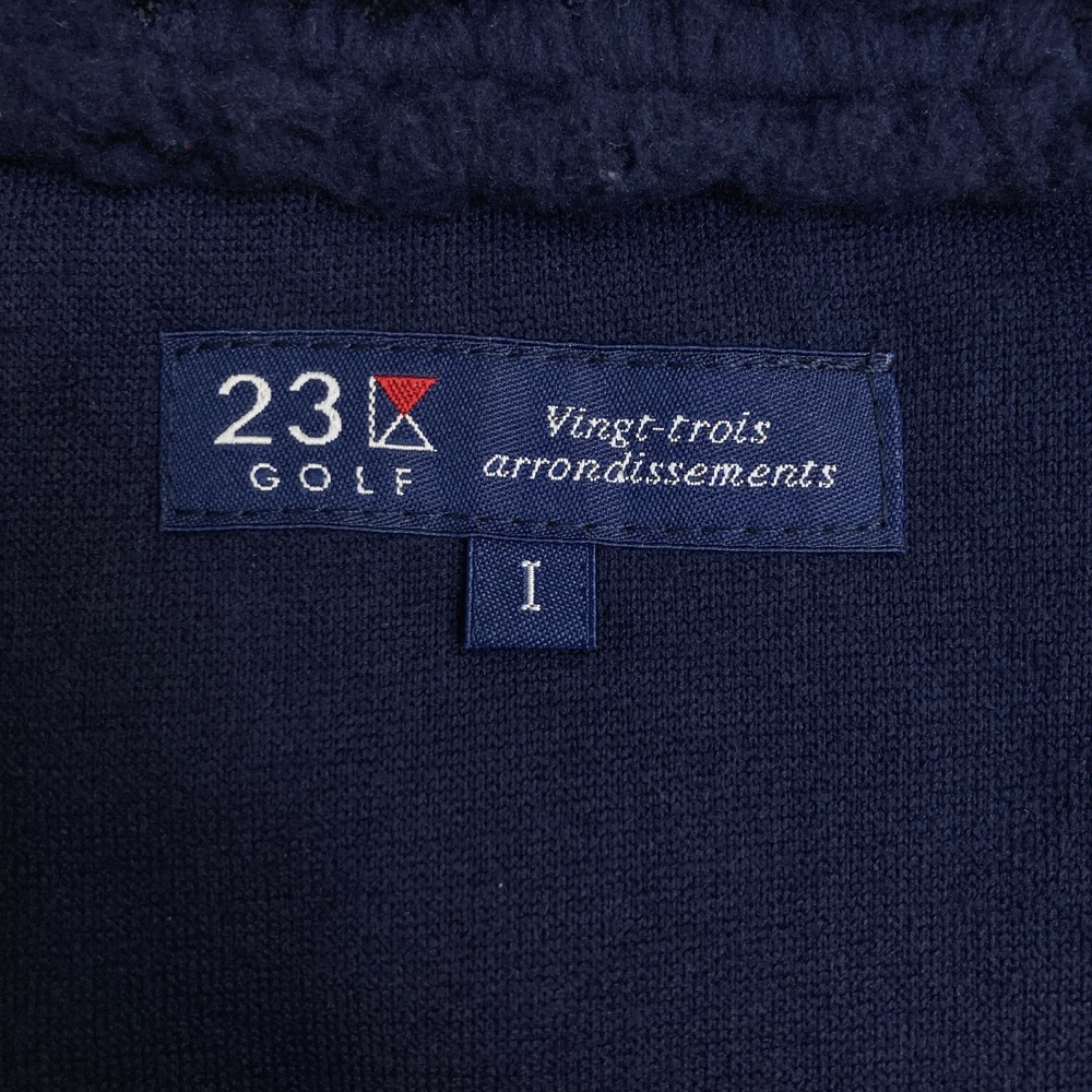 23区GOLF ニジュウサンクゴルフ FC1RKW0604 ボア ジップベスト ネイビー系 1 [240101532035] ゴルフウェア レディース_画像4