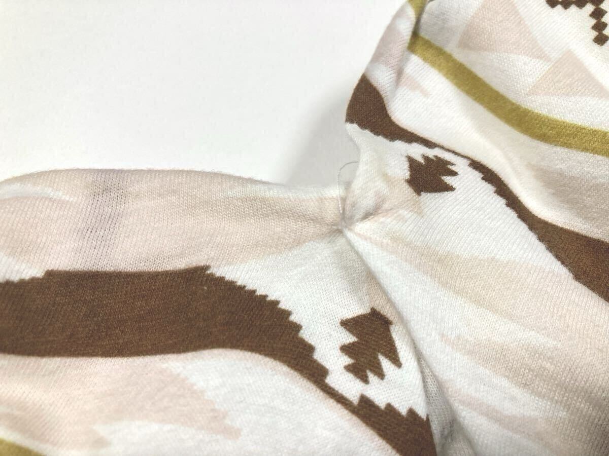 美品「RIVER ISLAND」ネイティブ柄ストール付き クルーネック 半袖 TEE トルコ製　L_画像7