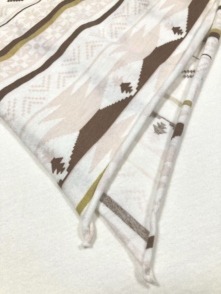 美品「RIVER ISLAND」ネイティブ柄ストール付き クルーネック 半袖 TEE トルコ製　L_画像5