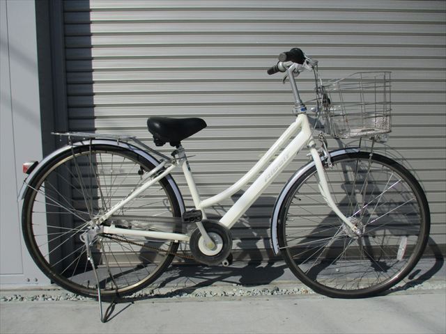 E576 ★限定特価 整備済み★ブリヂストン アルベルトロイヤル ホワイト 5段変速★ 中古自転車 【27インチ 】 (*^▽^*)_画像1