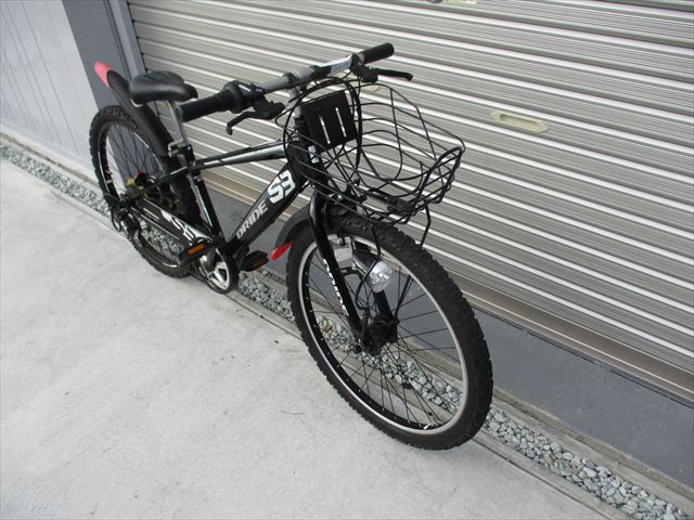 E584　★16800円★整備済み 中古子供自転車(chē) アサヒ　DRIDE　ブラック　LEDオートライト?。抖巍?4インチ 】 (*^▽^*)