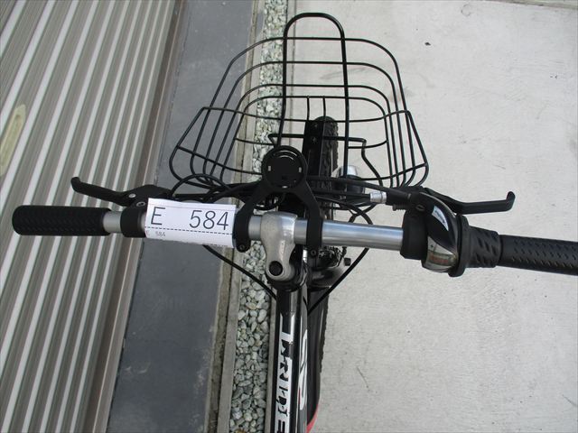 E584　★16800円★整備済み 中古子供自転車(chē) アサヒ　DRIDE　ブラック　LEDオートライト?。抖巍?4インチ 】 (*^▽^*)