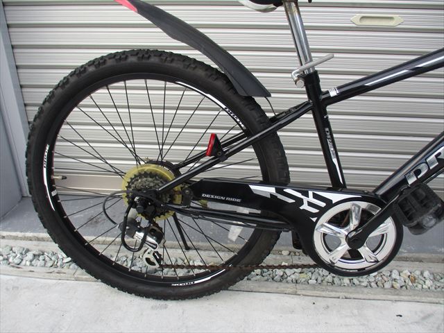 E584　★16800円★整備済み 中古子供自転車(chē) アサヒ　DRIDE　ブラック　LEDオートライト?。抖巍?4インチ 】 (*^▽^*)