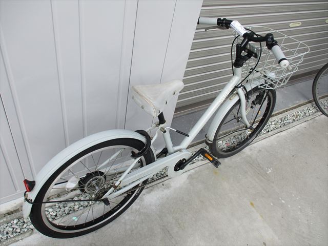 E603　★14800円★整備済み 中古子供自転車 ブリヂストン　ビッケ　グレー【22インチ 】 入札お待ちしております(*^▽^*)