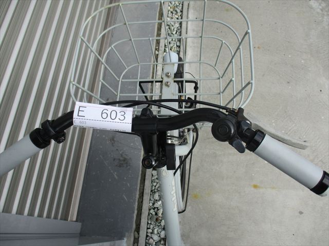E603　★14800円★整備済み 中古子供自転車 ブリヂストン　ビッケ　グレー【22インチ 】 入札お待ちしております(*^▽^*)