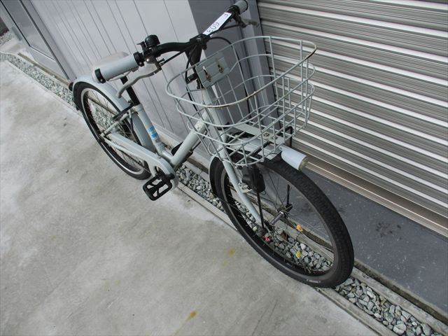 E603　★14800円★整備済み 中古子供自転車 ブリヂストン　ビッケ　グレー【22インチ 】 入札お待ちしております(*^▽^*)