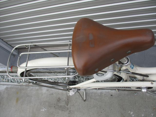 E631★限定特価　整備済み★ブリヂストン　シティ　エブリッジ　アイボリー★ 中古自転車 【26インチ 】 アルミフレーム(*^▽^*)_画像9