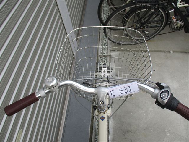 E631★限定特価　整備済み★ブリヂストン　シティ　エブリッジ　アイボリー★ 中古自転車 【26インチ 】 アルミフレーム(*^▽^*)_画像8