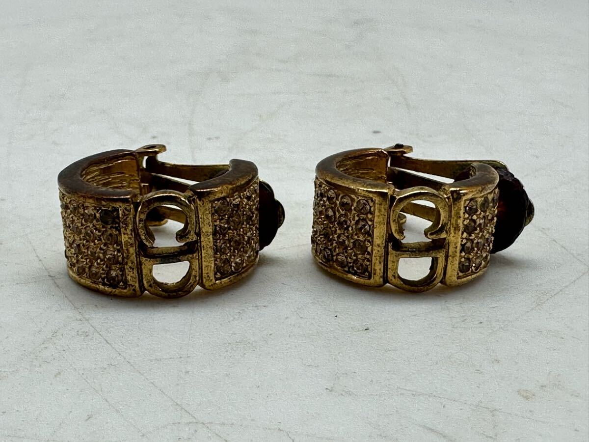 Christian Dior クリスチャンディオール イヤリング ゴールドカラー 総重量約15.7g ヴィンテージ アンティーク_画像1