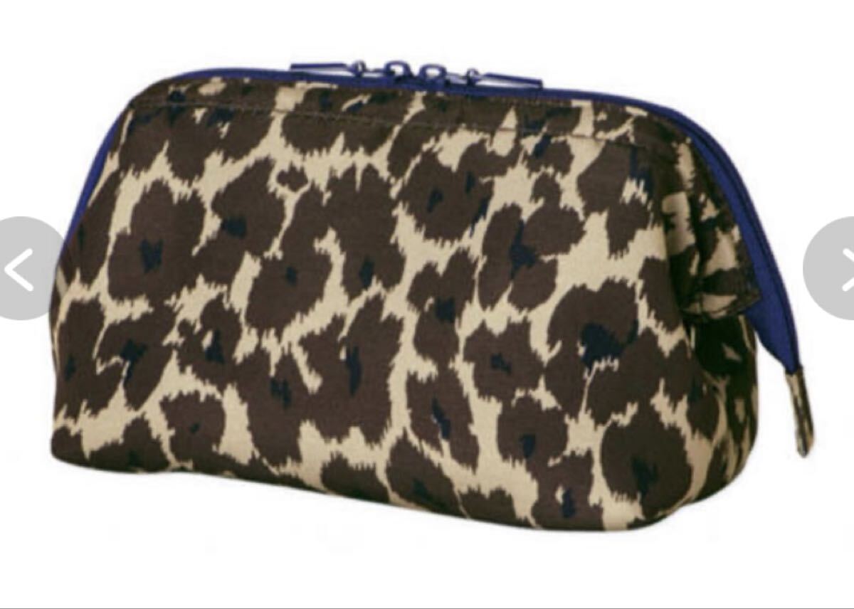 アミウ AMIW 特製 ヒョウ柄ポーチ InRed 9月号 付録 ヒョウ柄 化粧ポーチ ポーチ 豹柄_画像1