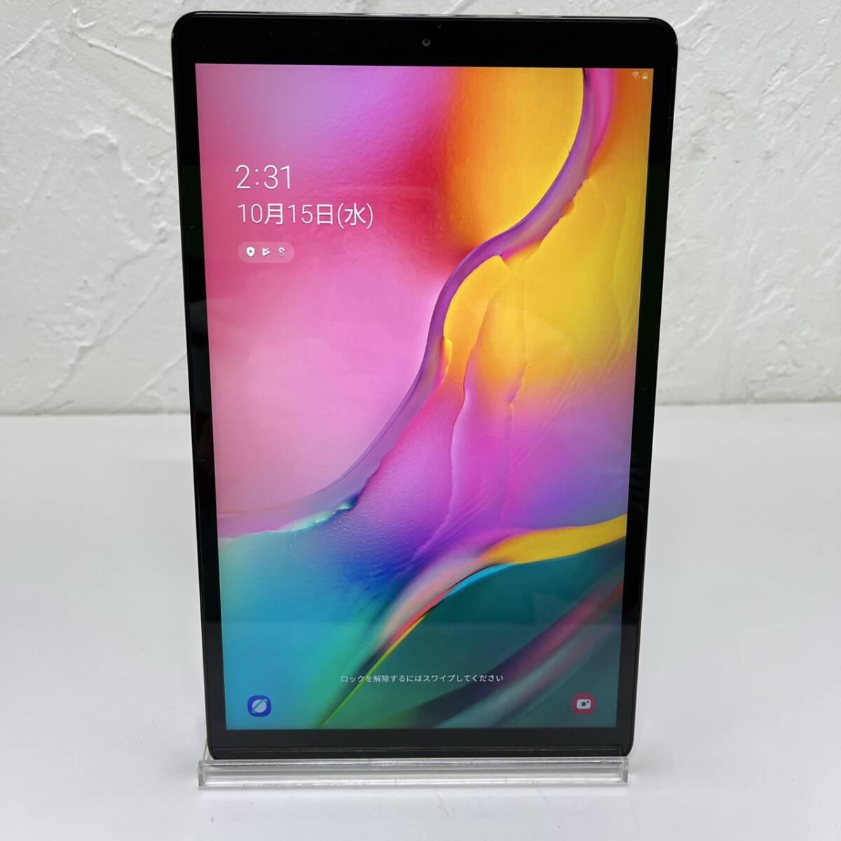 【g25100107cp】初期化 Galaxy Tab A Wi-Fi SM-T510 タブレット 本体のみ ブラック 32gb 家電 Android _画像1