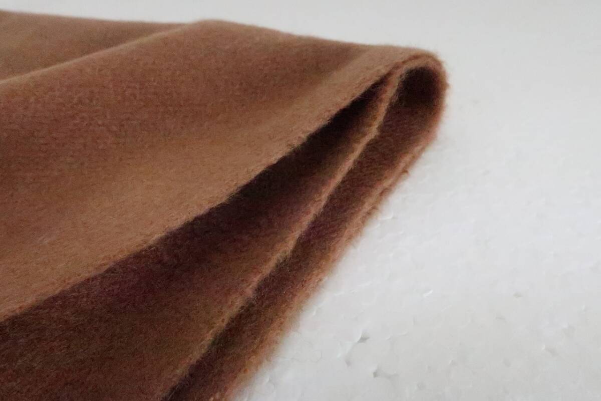 新品　ソシエレノ　カシミヤ　１００％　マフラー　４４－７４８０　ブラウン系_画像4