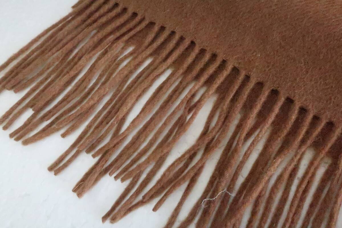 新品　ソシエレノ　カシミヤ　１００％　マフラー　４４－７４８０　ブラウン系_画像5