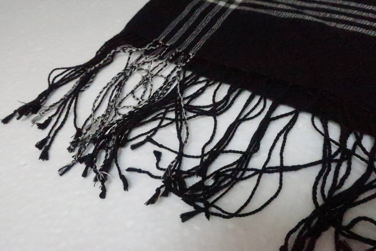 新品　プライベートレーベル　PRIVATE LABEL　マフラー　シルク　カシミヤ　ストール　2PL63003　ブラック系_画像5