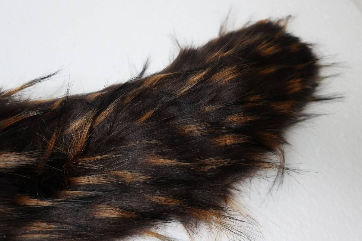 新品　FURLA　フルラ　フェイクファー　マフラー　カラー　チョーカー　ブラウン系_画像7