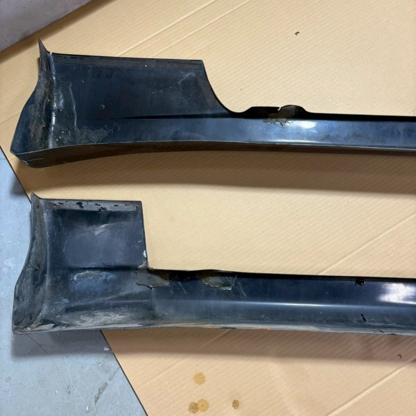 日産 RPS13 RS13 180SX 純正 サイドステップ サイドスカート 左右セット 黒 KH3 S13 S14 S15 シルビア_画像8