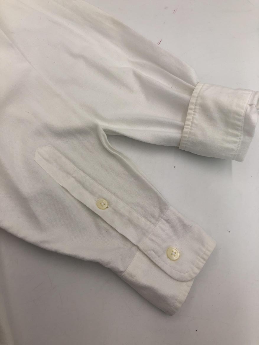 ゆうパケットOK POLO RALPH LAUREN ポロ ラルフローレン ナイガイ ワンポイント刺 ボタンダウン シャツ size160/白 ■■ ☆ fjb6 子供服_画像5