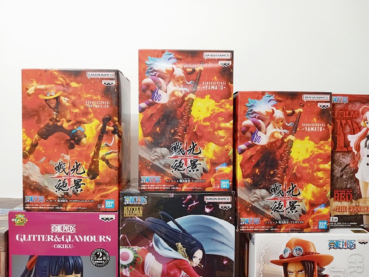 [BB-3-4] ONEPIECE ワンピース プライズ フィギュア まとめ売り 未開封 ルフィ シャンクス サボ ナミ ヤマト など_画像2