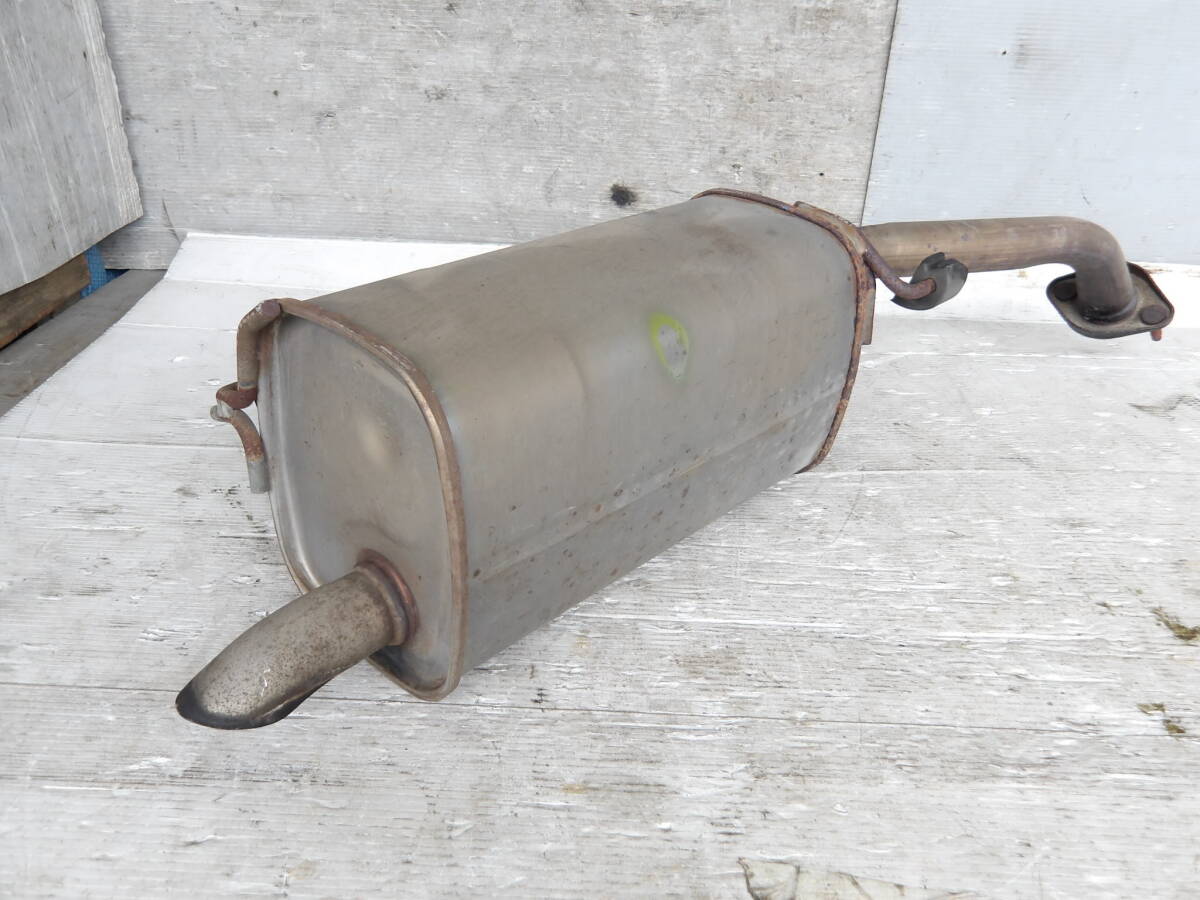 即決 H21年 E11 ノート 15X HR15DE CVT 2WD リア マフラー 日産 純正 棚落ち無し /20【7-22040】92170_画像1