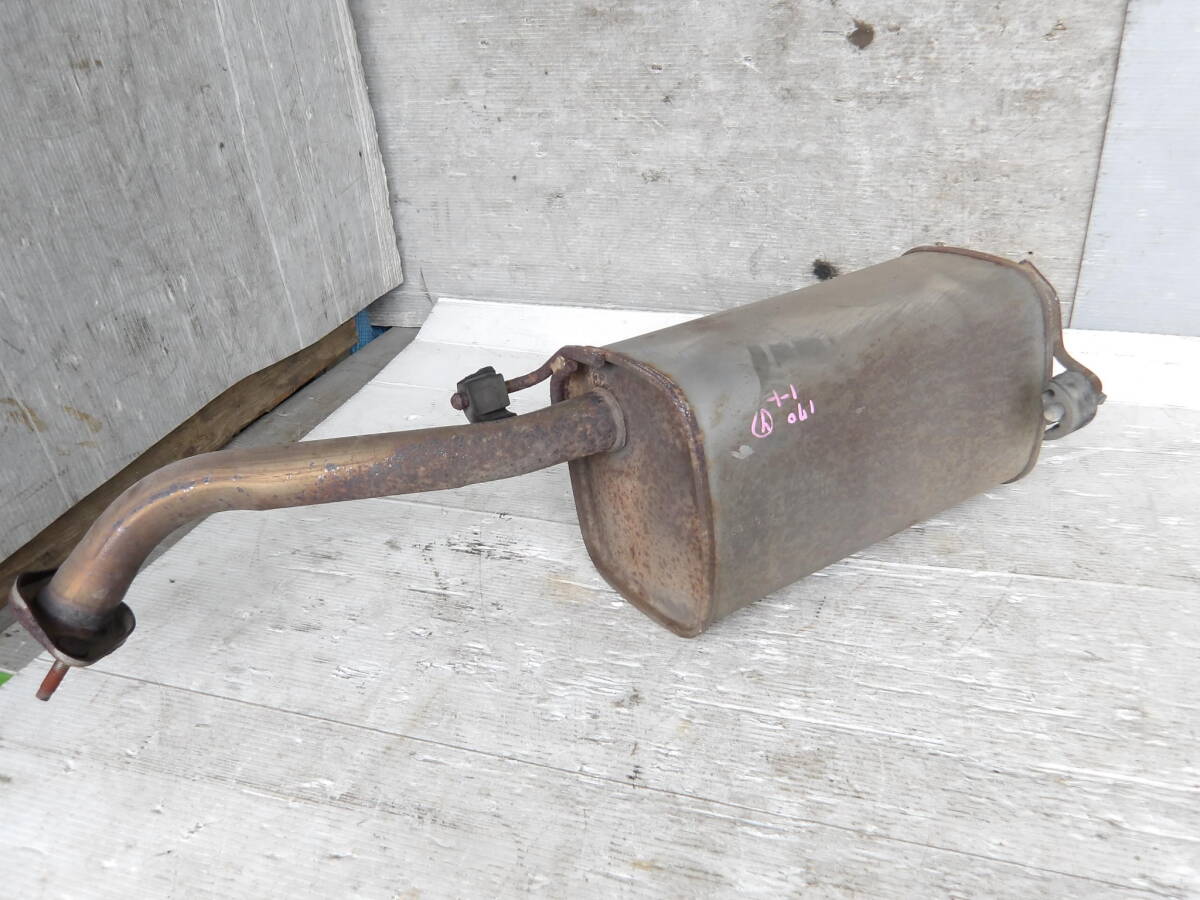 即決 H21年 E11 ノート 15X HR15DE CVT 2WD リア マフラー 日産 純正 棚落ち無し /20【7-22040】92170_画像4