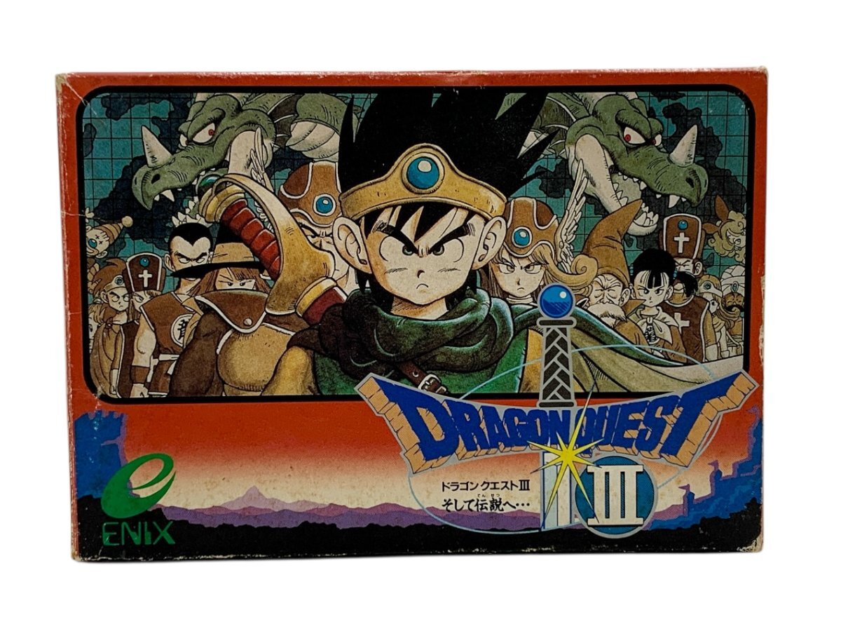 希少 ドラゴンクエストⅢ そして伝説へ… ファミコン ソフト カセット 動作未確認 箱付き ジャンク品 コンパクトサイズ 蘇や(BBY1811)_画像5
