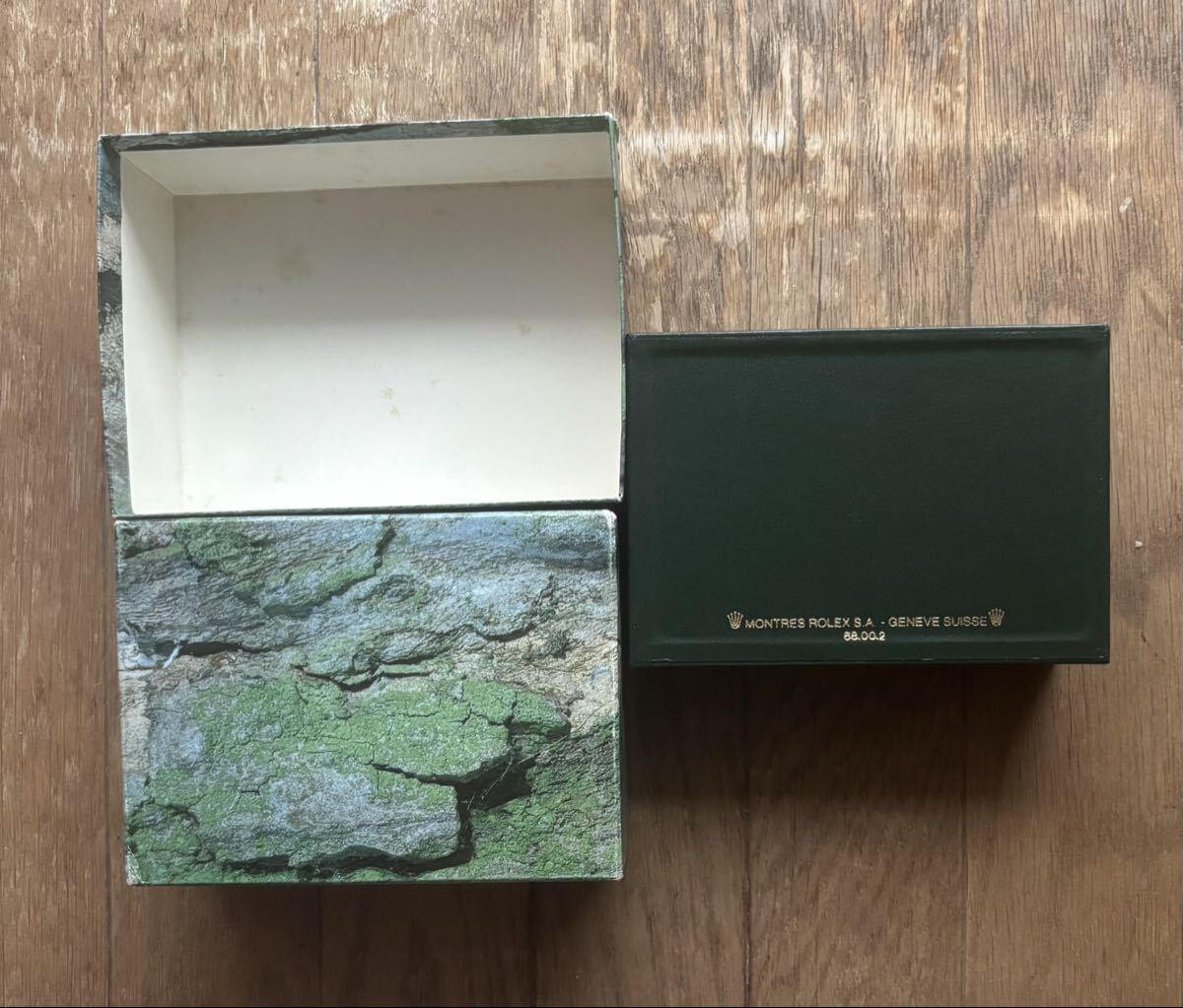 純正 正規品 ロレックス ROLEX 時計用 苔と岩肌 空箱 外箱 内箱 付属品 箱 ケース GMT-MASTER 16710 メンズ 60サイズ_画像2