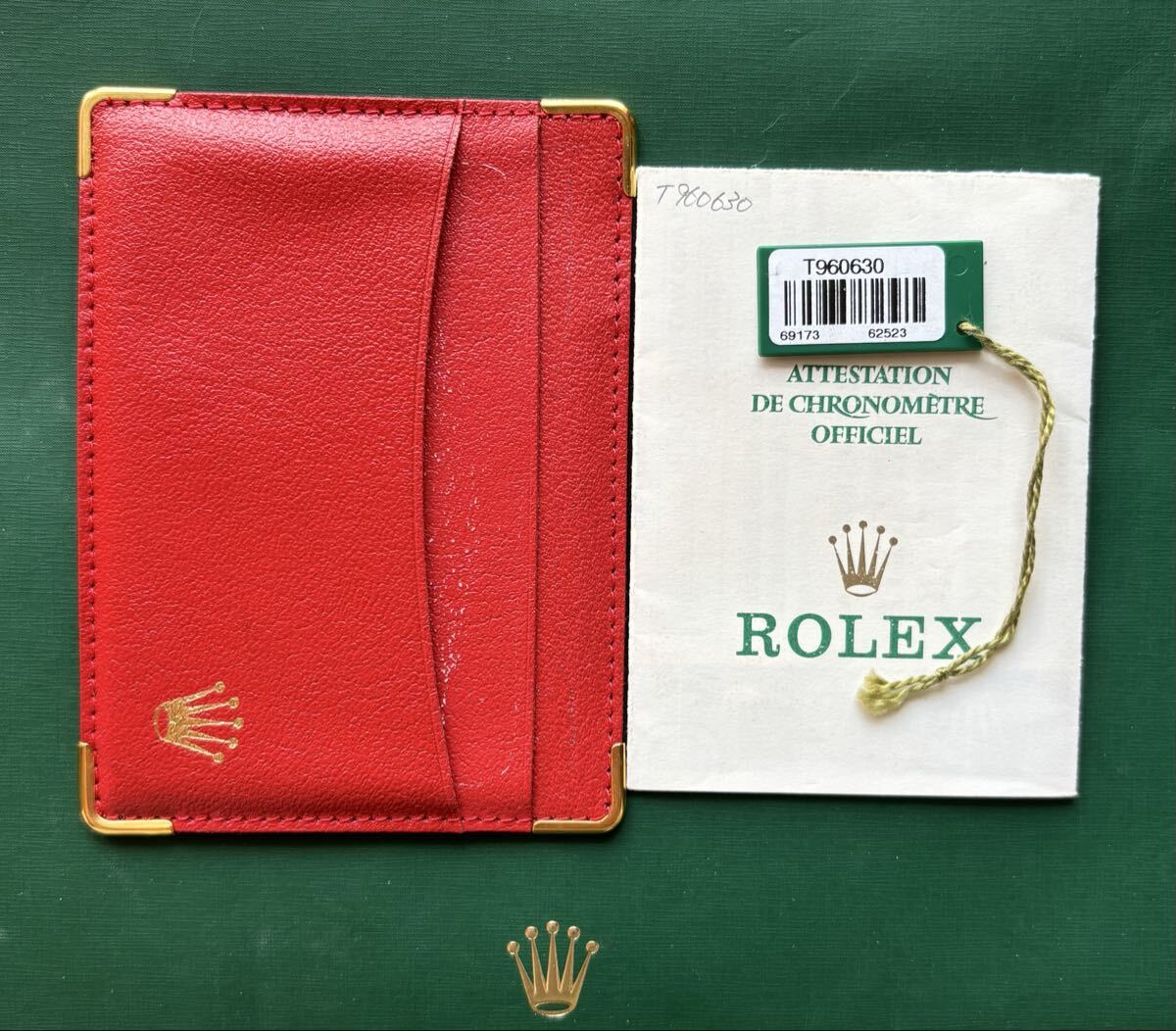 ロレックス ROLEX 69173 ギャラ ギャランティー 保証書 ギャランティ デイトジャスト Datejust レディース Garantie Guarantee タグ _画像1
