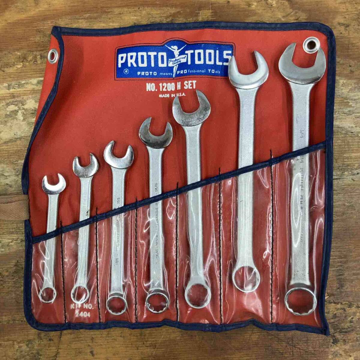 [ б/у товар ]PROTO комбинированный гаечный ключ 7 шт. комплект дюймовый размер 