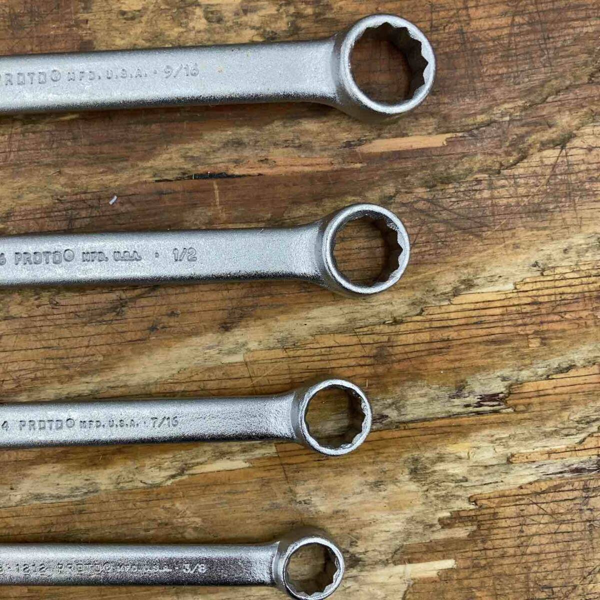 [ б/у товар ]PROTO комбинированный гаечный ключ 7 шт. комплект дюймовый размер 