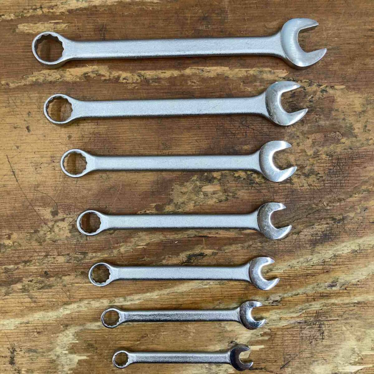 [ б/у товар ]PROTO комбинированный гаечный ключ 7 шт. комплект дюймовый размер 