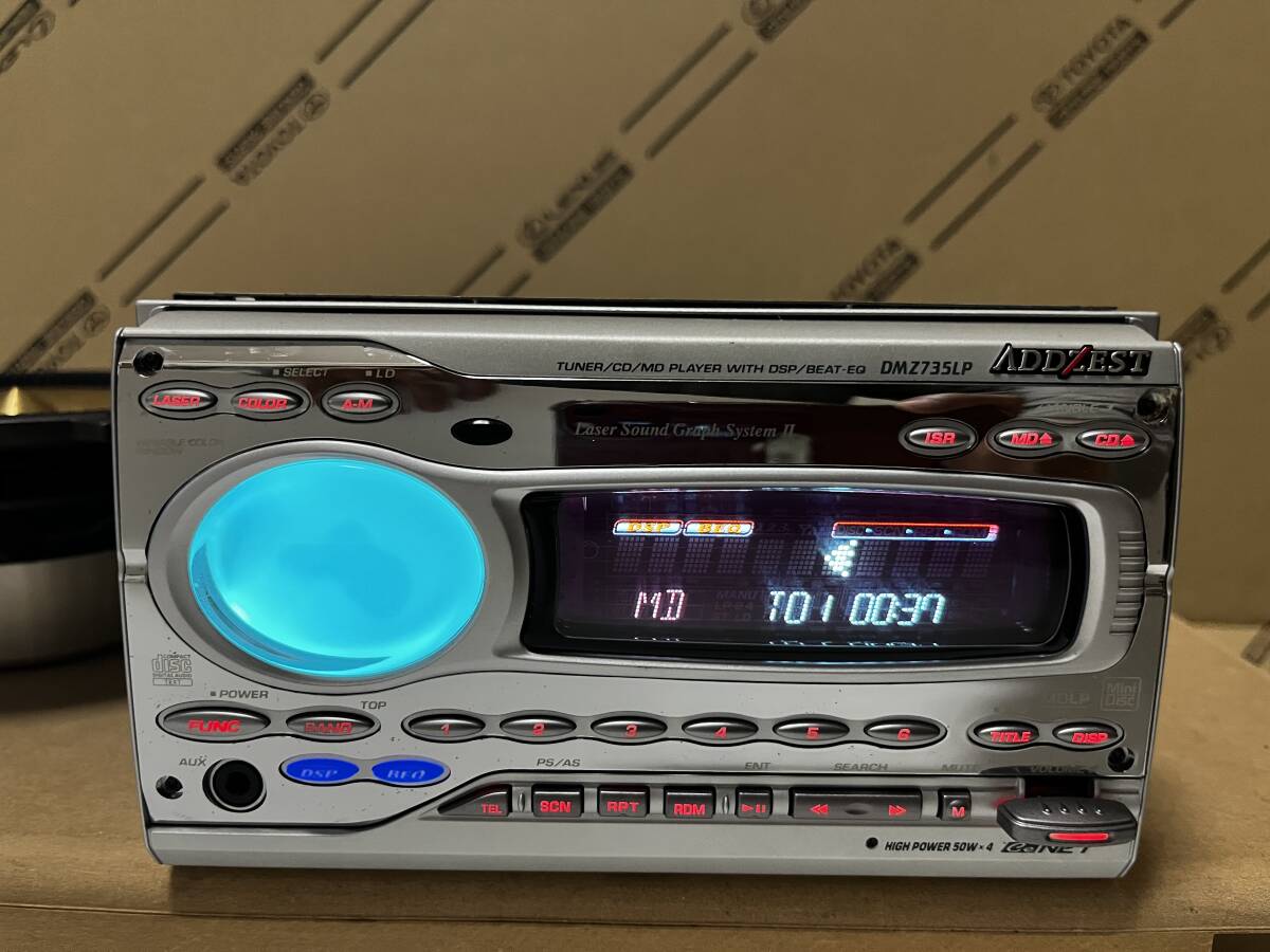 ★ADDZEST クラリオン DMZ735LP CD&MDプレーヤーDSP★CD動作不良_画像3