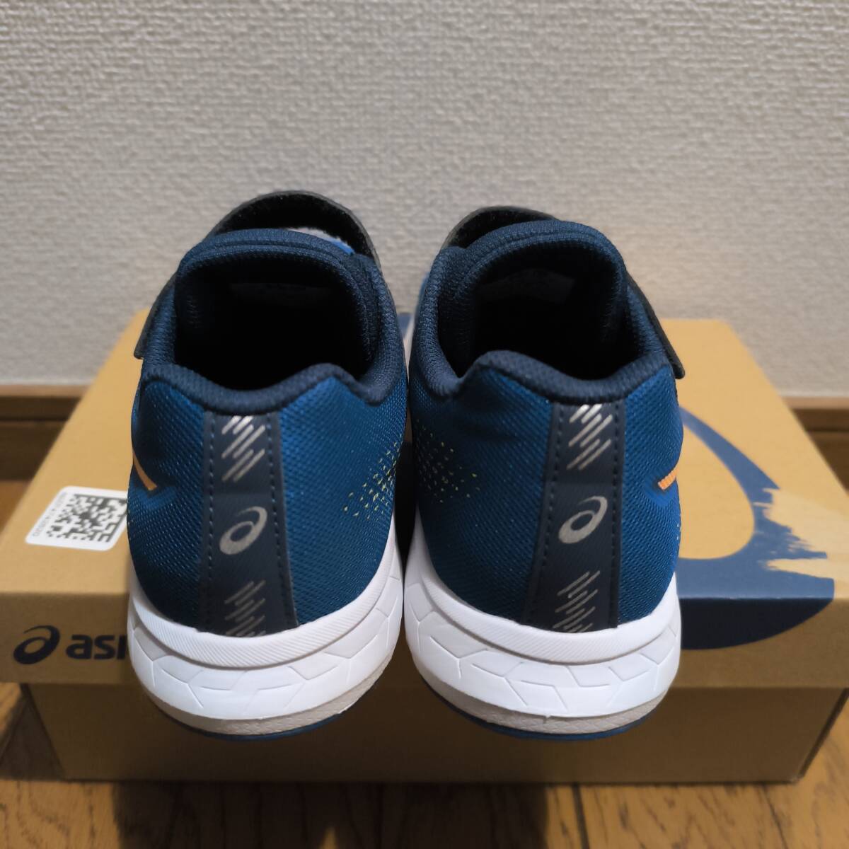 asics スニーカー ブルー ネオンオレンジ LAZERBEAM 22.5cm_画像4